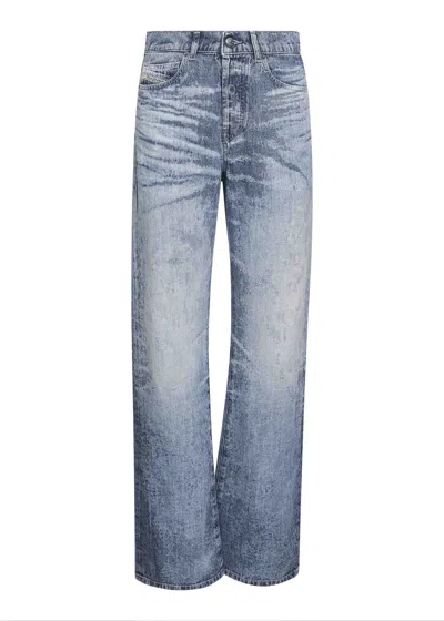 Diesel Women Light Blue Regular Jeans 1971 D-sent 068ty In Multi