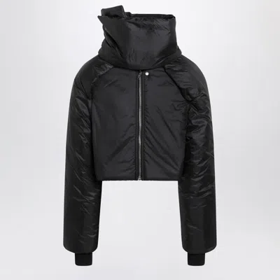 Drkshdw Short Black Nylon Jacket Men In Black