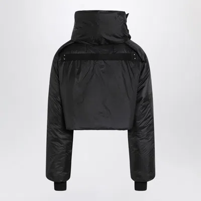 Drkshdw Short Black Nylon Jacket Men In Black