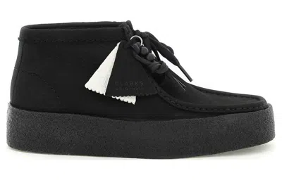 Clarks Wallabee Cup Boot In Black