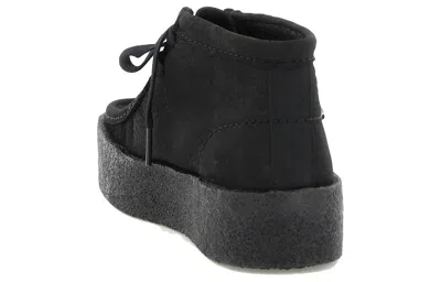 Clarks Wallabee Cup Boot In Black