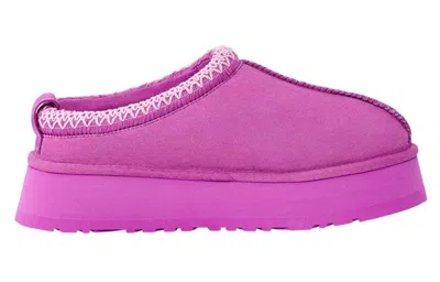 Ugg Tazz Womens Embroidered Slip On Slide Slippers In Purple