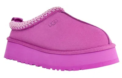 Ugg Tazz Womens Embroidered Slip On Slide Slippers In Purple