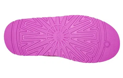 Ugg Tazz Womens Embroidered Slip On Slide Slippers In Purple