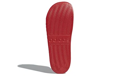 Adidas Originals Adidas Adilette Cloudfoam Slides 'scarlet' In Red