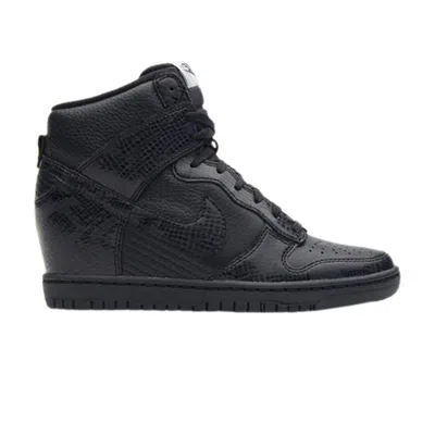 Pre-owned Nike Wmns Dunk Sky High 'black Snakeskin' | Women's Size 5.5