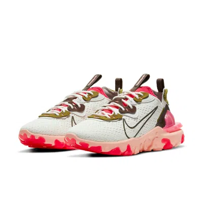 Nike React Vision "summit White/siren Red" Sneakers In Multi