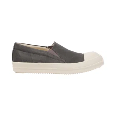 Pre-owned Rick Owens Drkshdw Boat Slip On 'grey Milk' | Men's Size 41 In Gray