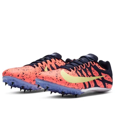 Nike (wmns)  Air Zoom Rival S 9 Spikes 'paint Splatter Bright Mango Zitron' In Orange