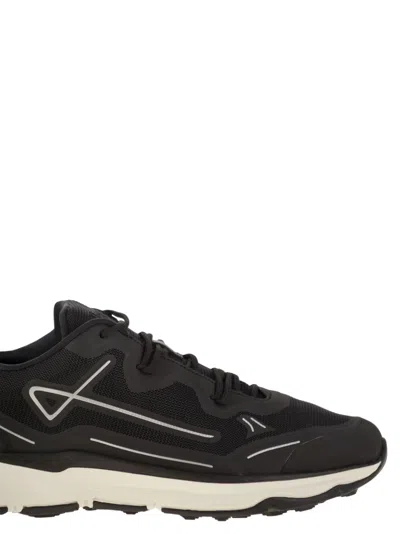 Herno Men Nylon Trainers With Rubberised Details In Black