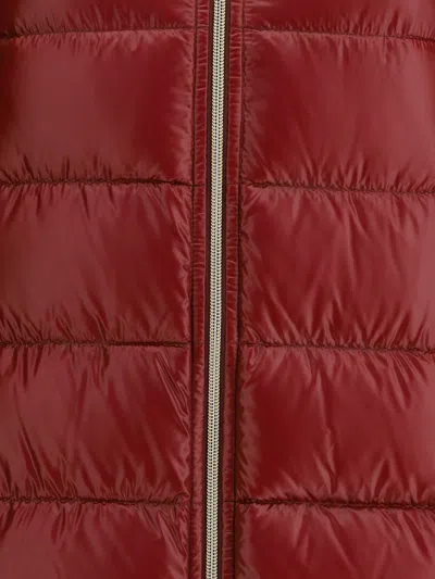Herno Cleofe High Neck Crop-sleeved Coat In Multi