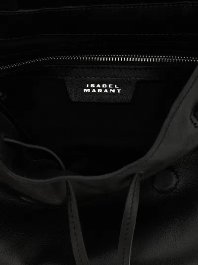 Isabel Marant Women Black Leather Bolton Shoulder Bag In Black