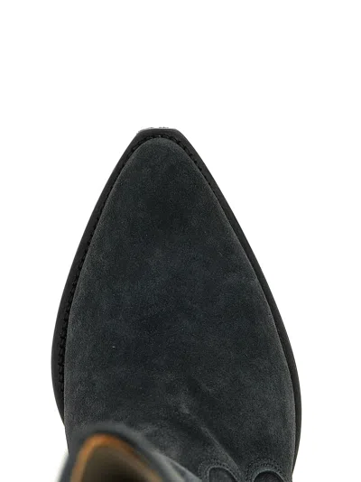 Isabel Marant Denvee Suede Leather Boots In Animal Print