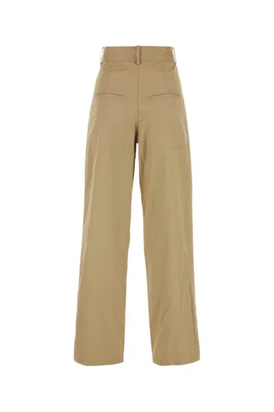 Isabel Marant Women Beige Cotton Jolande Pant In Brown