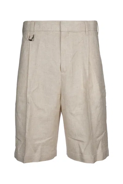 Jacquemus Linen Bermuda-shorts In Neutral