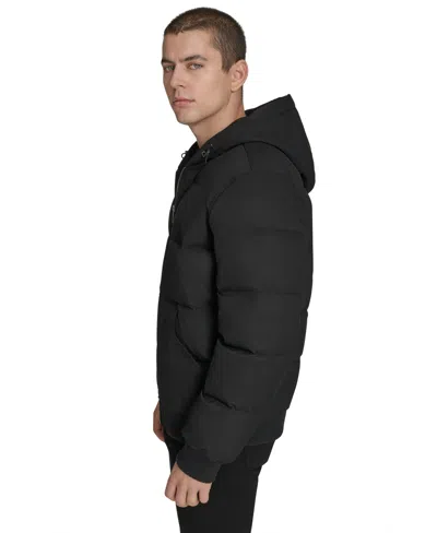 Levi's Men's Quilted Bomber With Hood Jacket In Black