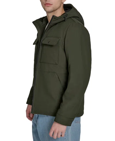 Levi's Men's Twill Stand-collar Jacket In Green