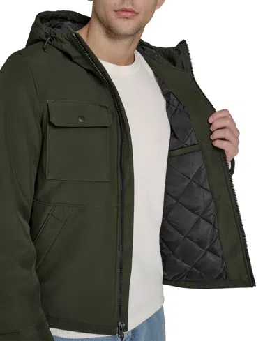 Levi's Men's Twill Stand-collar Jacket In Green