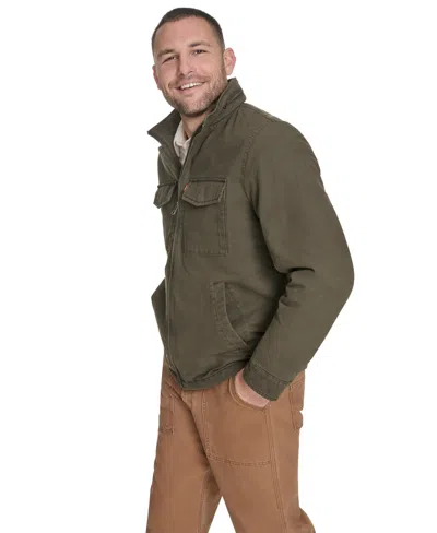 Levi's Men's Cotton Military Jacket In Green