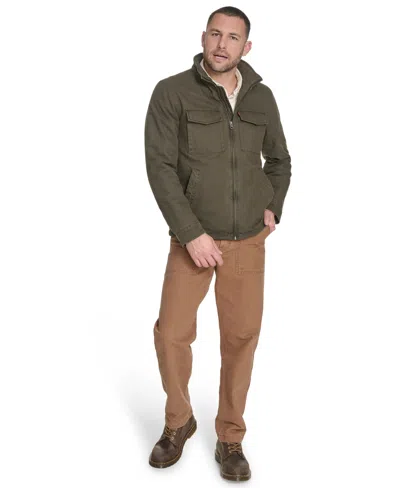 Levi's Men's Cotton Military Jacket In Green