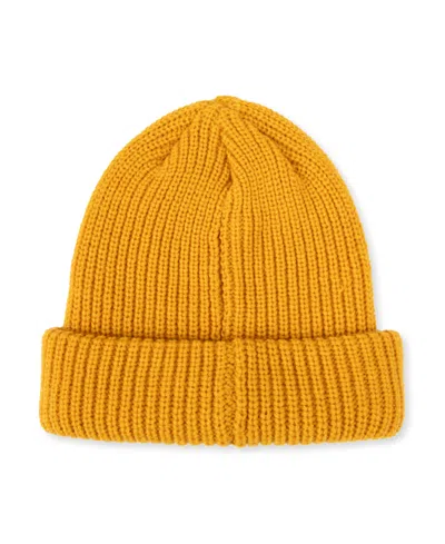 Levi's Men's Crop Roller Beanie Hat In Yellow