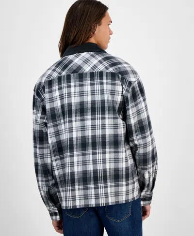 Sun + Stone Men's Fisk Long-sleeve Cotton Overshirt, Macy's Exclusive In Multi