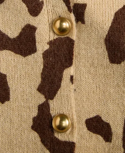 Inc International Concepts Women's Animal-print Cardigan, Macy's Exclusive In Multi