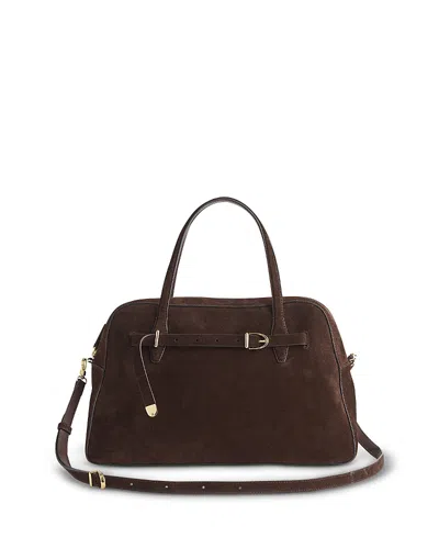 Madewell Belted Mini Suede Crossbody In Brown