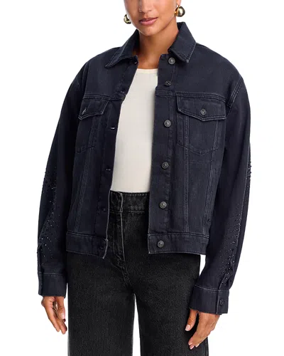 7 For All Mankind Twisted Jacket In Blue