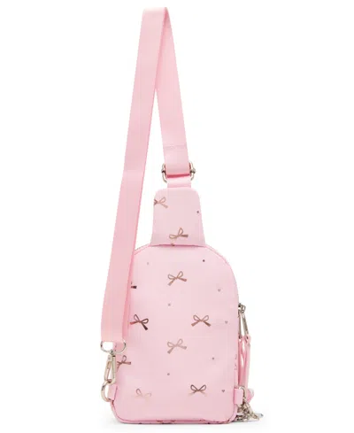 Madden Girl Brooke Small Sling Crossbody Bag In Pink