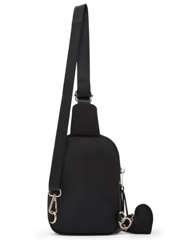 Madden Girl Brooke Small Sling Crossbody Bag In Black