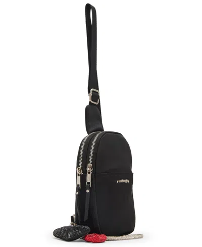 Madden Girl Brooke Small Sling Crossbody Bag In Black