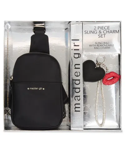 Madden Girl Brooke Small Sling Crossbody Bag In Black