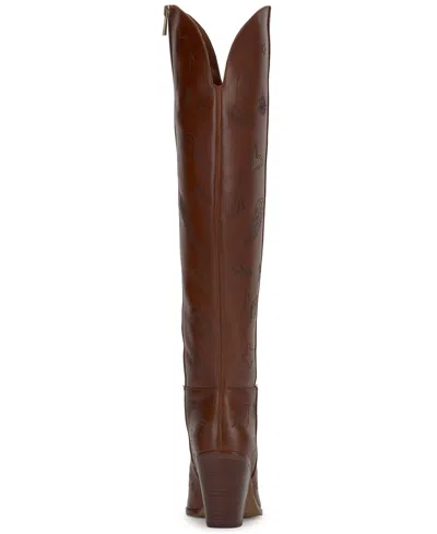 Jessica Simpson Women's Ravyn Stacked Heel Boots In Brown