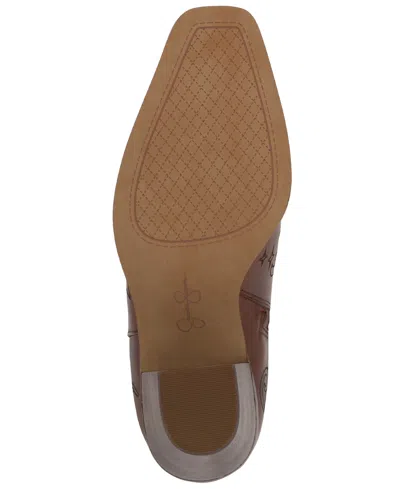 Jessica Simpson Women's Ravyn Stacked Heel Boots In Brown