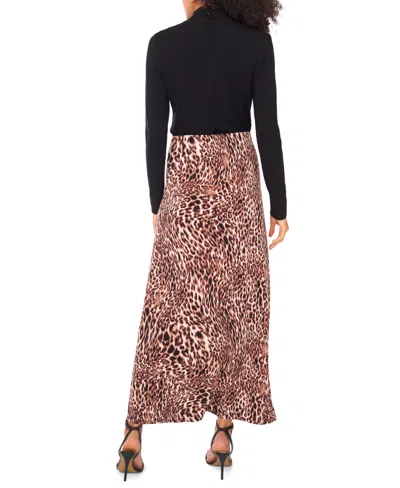 Vince Camuto Women's Printed Pull-on Maxi Skirt In Brown
