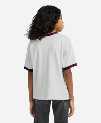 Abercrombie Boys 5-18 Ringer Short Sleeve T-shirt In Gray