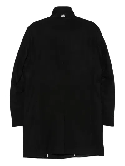 Karl Lagerfeld Wool Single-breasted Blazer In Black