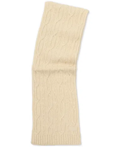Hunter Cable-knit Scarf In Neutral