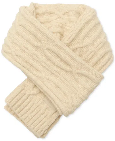 Hunter Cable-knit Scarf In Neutral