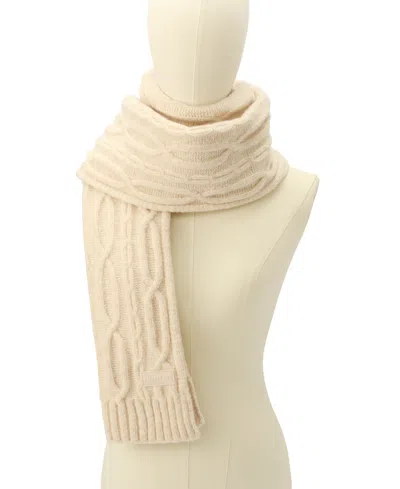 Hunter Cable-knit Scarf In Neutral