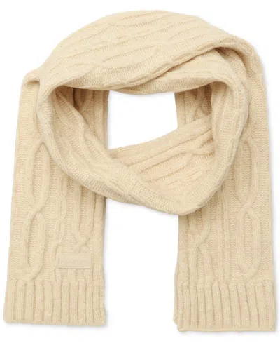 Hunter Cable-knit Scarf In Neutral