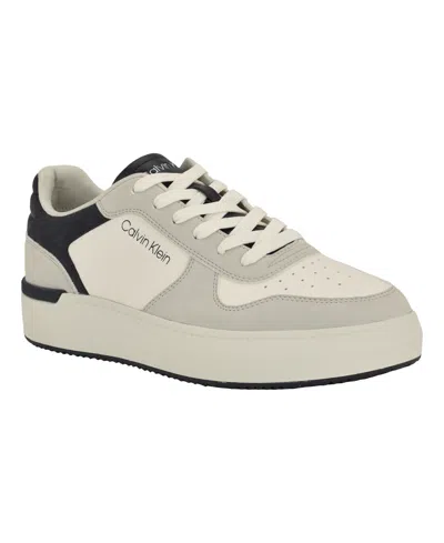 Calvin Klein Men's Brayton Casual Lace Up Sneakers In Multi