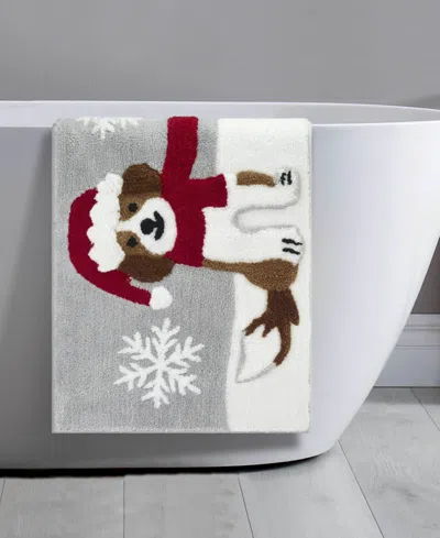 Avanti Puppy Santa Bath Rug In Multi
