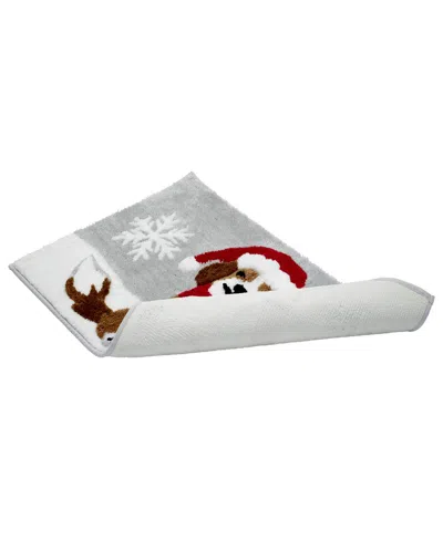 Avanti Puppy Santa Bath Rug In Multi