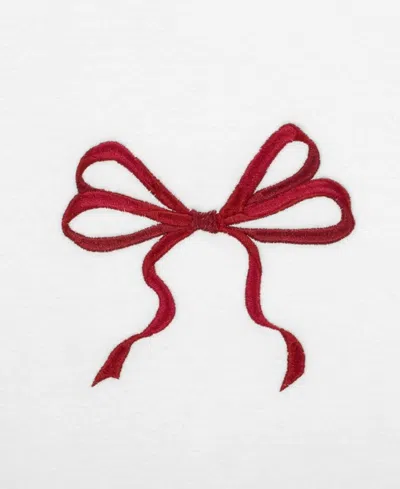 Avanti Christmas Bows 2-pc Bath Towel Set, 52" X 27" In White