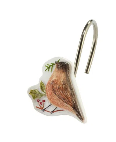 Avanti Holiday Cheer Resin Shower Hooks, Set Of 12 In Multi
