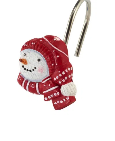 Avanti Holiday Cheer Resin Shower Hooks, Set Of 12 In Multi
