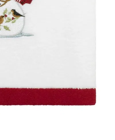 Avanti Holiday Cheer Cotton 2-pc. Hand Towel Set, 28" X 16" In White