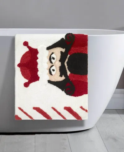 Avanti Peppermint Nutcracker Polyester Bath Rug, 30" X 20" In Multi